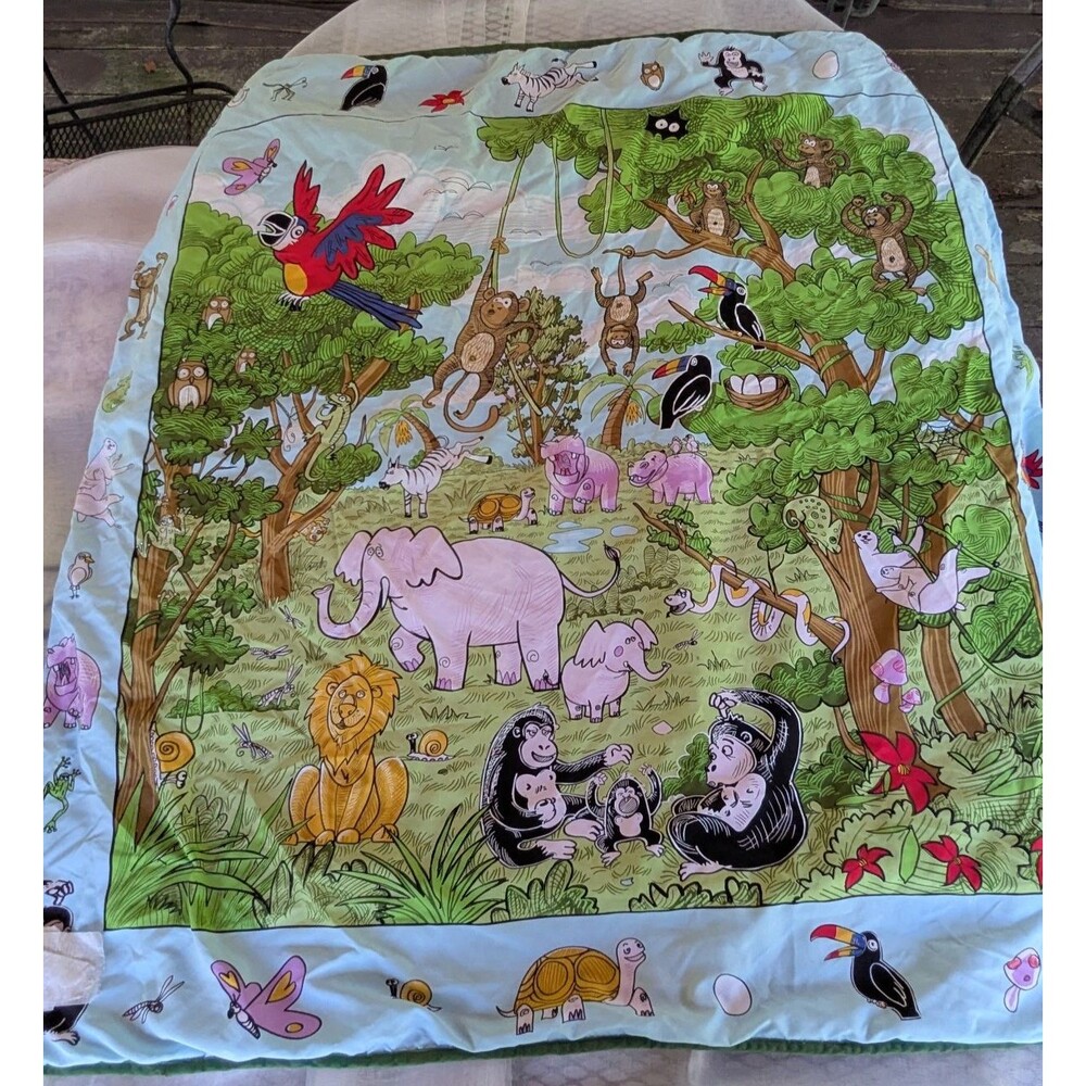 Truly Scrumptious Jungle Under Sea Blanket Heidi Klum Babies R Us Reversible